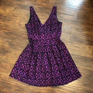 Love Nickie Lee Pink Glitter Fishnet Holiday Dress